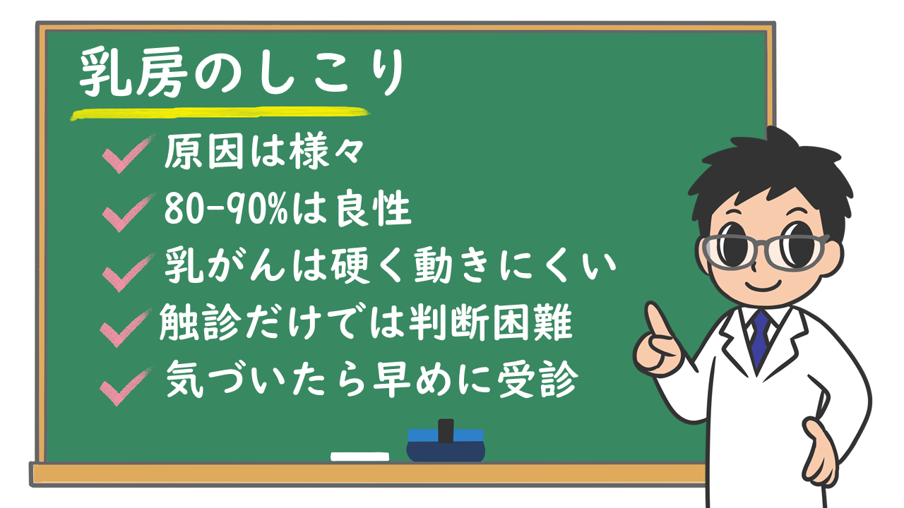 乳腺 触る と どんな 感じ