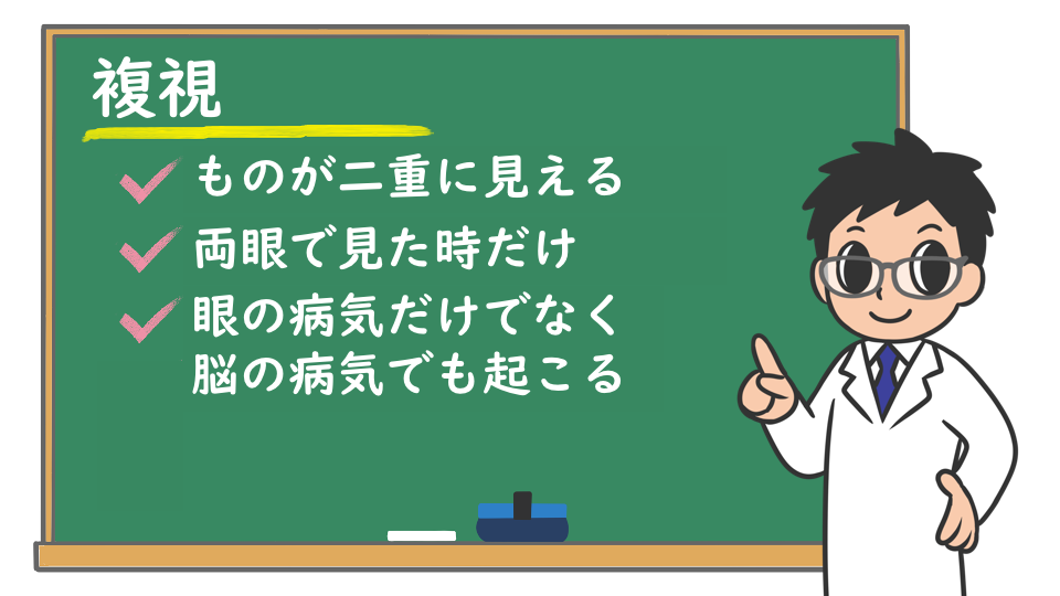 物 が 二 重 に 見える 神経 内科